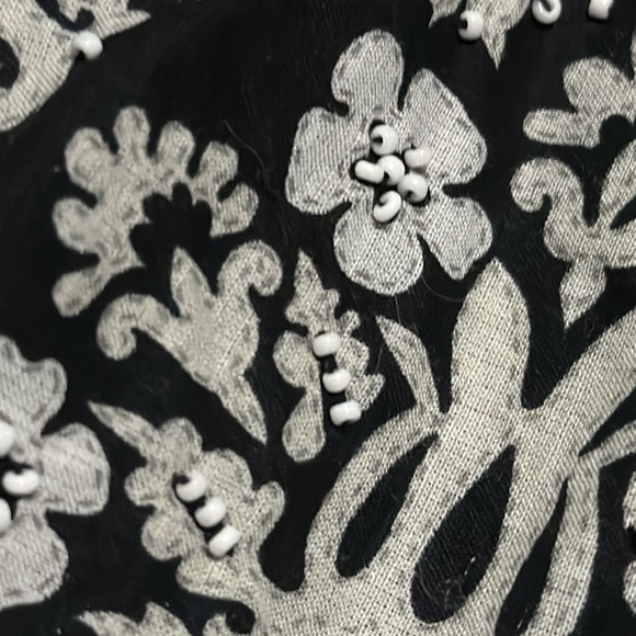 Ann Taylor Loft Swing Style Skirt-S-Cotton-Side Zip-Lined-Beaded/Tassel Detail - Picture 14 of 15